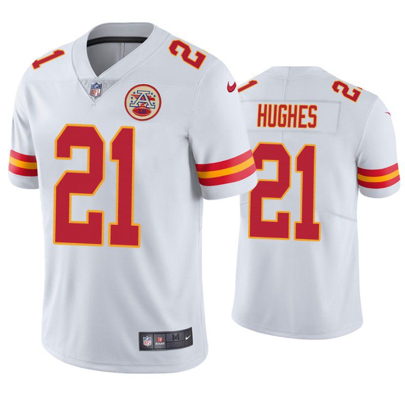 Men Kansas City Chiefs #21 Mike Hughes Nike White Limited NFL Jersey